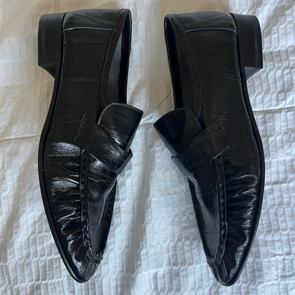 The Row Eel Skin Black Loafers - Picture 6 of 9